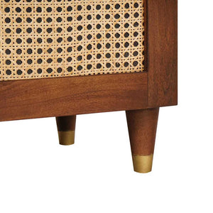 Κομοδίνο Καφέ 40 x 33,5 x 46 εκ Μασίφ ξύλο ακακίας - Pakobazaar