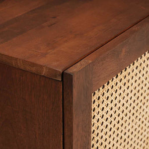 Κομοδίνο 2 pcs Καφέ 40 x 33,5 x 46 εκ Μασίφ ξύλο ακακίας - Pakobazaar