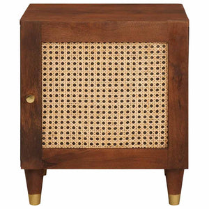 Κομοδίνο 2 pcs Καφέ 40 x 33,5 x 46 εκ Μασίφ ξύλο ακακίας - Pakobazaar
