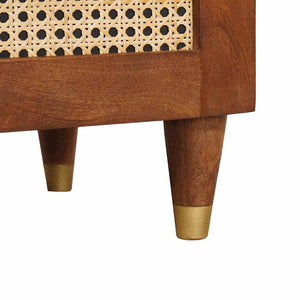 Κομοδίνο 2 pcs Καφέ 40 x 33,5 x 46 εκ Μασίφ ξύλο ακακίας - Pakobazaar