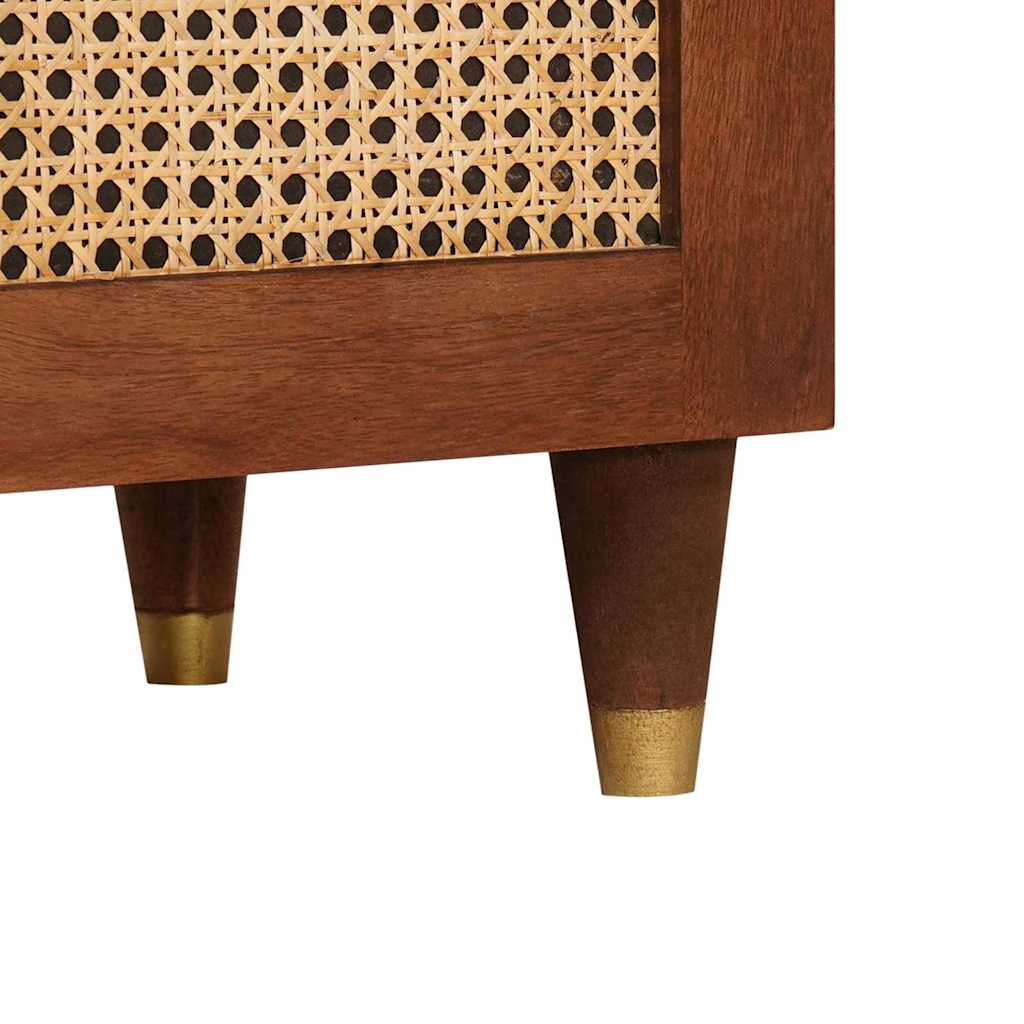 Ντουλάπι TV με ράφι Καφέ 105 x 33,5 x 46 εκ. Στερεό ξύλο μάνγκο