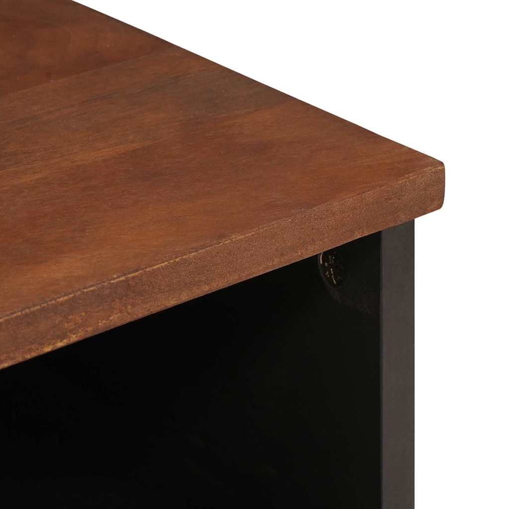 Κομοδίνο με συρτάρι Καφέ 40 x 33 x 46 εκ. Μασίφ ξύλο ακακίας
