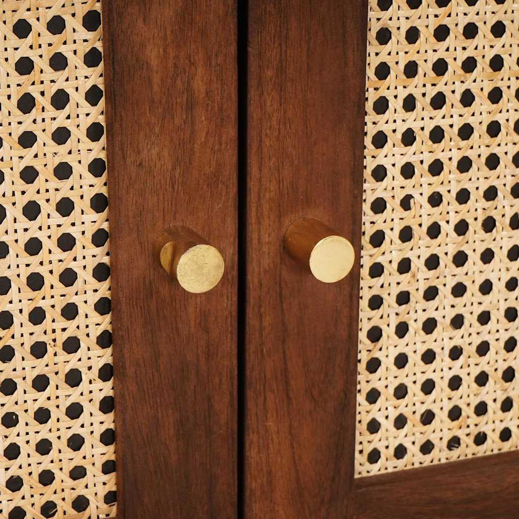 Κομοδίνα με συρτάρι 50 x 33 x 60 εκ Στερεό ξύλο μάνγκο