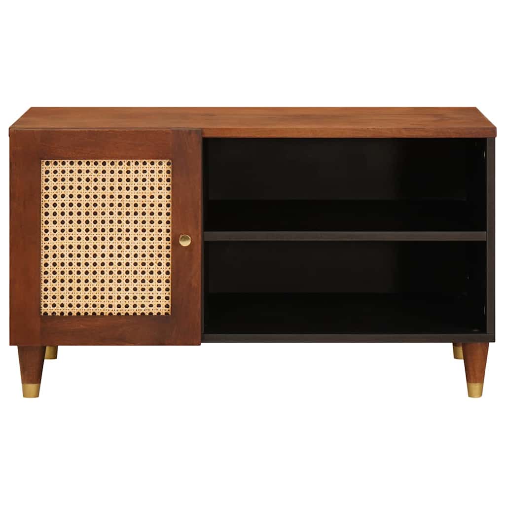 Ντουλάπι TV με ράφι Καφέ 80 x 31,5 x 46 cm Στερεό ξύλο μάνγκο