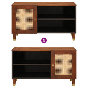 Ντουλάπι TV με ράφι Καφέ 80 x 31,5 x 46 cm Στερεό ξύλο μάνγκο