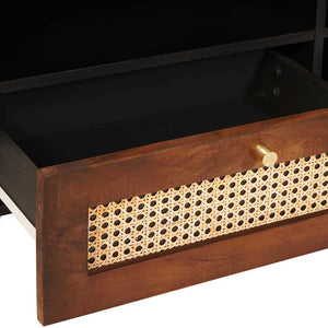 Ντουλάπι TV Καφέ 80 x 33,5 x 46 εκ. Στερεό ξύλο μάνγκο