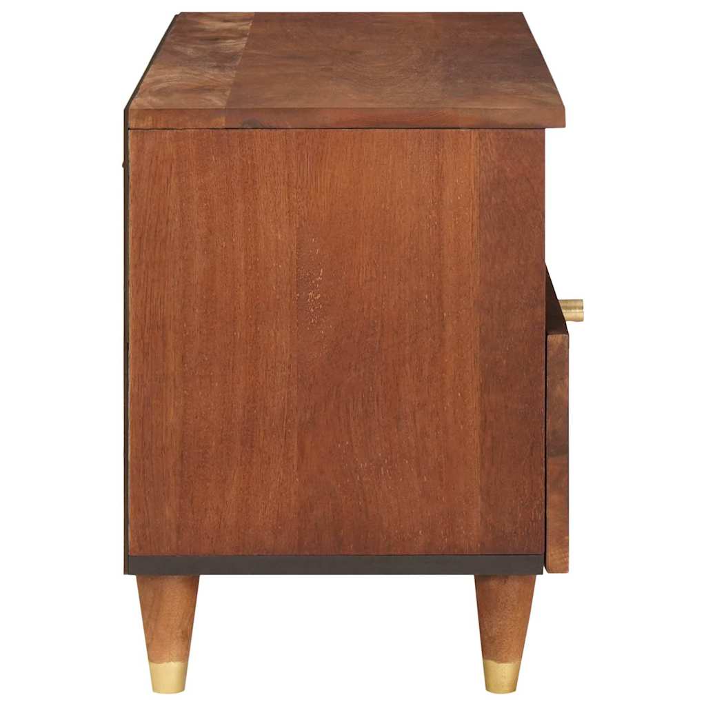 Ντουλάπι TV με ράφι Καφέ 80 x 33,5 x 46 εκ. Στερεό ξύλο μάνγκο