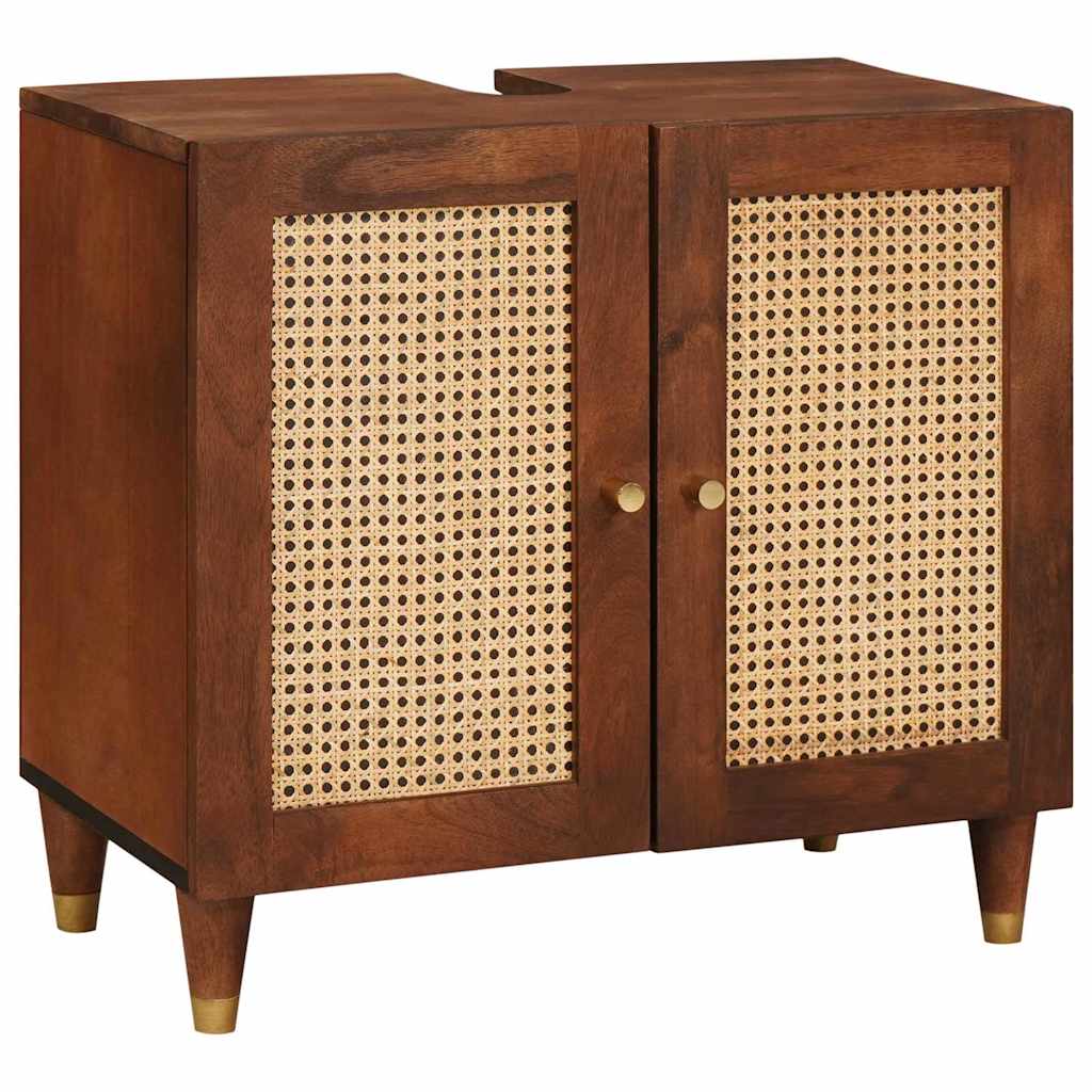 Ντουλάπι νιπτήρα Καφέ 62 x 33 x 58 εκ. Επεξεργασμένο ξύλο - Pakobazaar