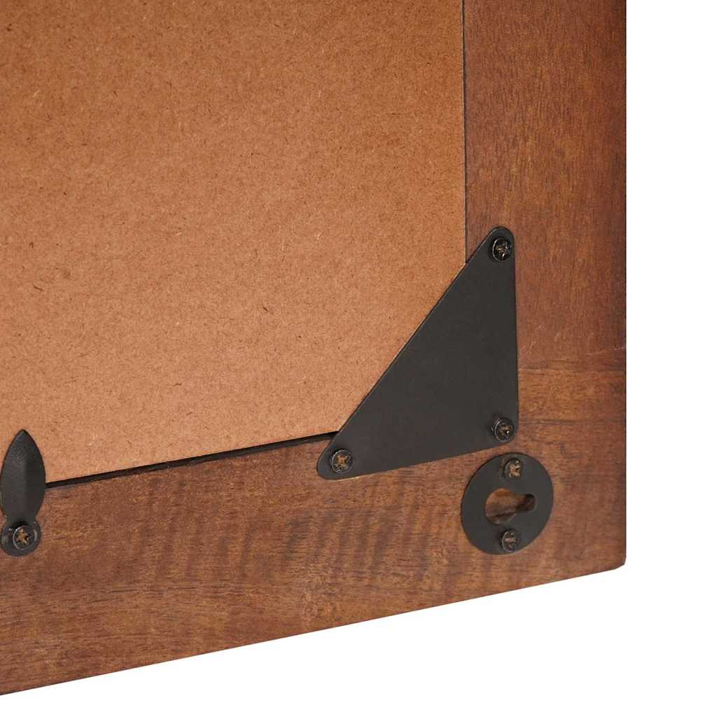 Καθρέφτης Ορθογώνιος Καφέ και Ασημί 50 x 2,5 x 70 εκ