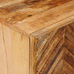 Κομοδίνο 2 pcs Καφέ 40 x 33,5 x 46 εκ Στερεό ξύλο μάνγκο - Pakobazaar