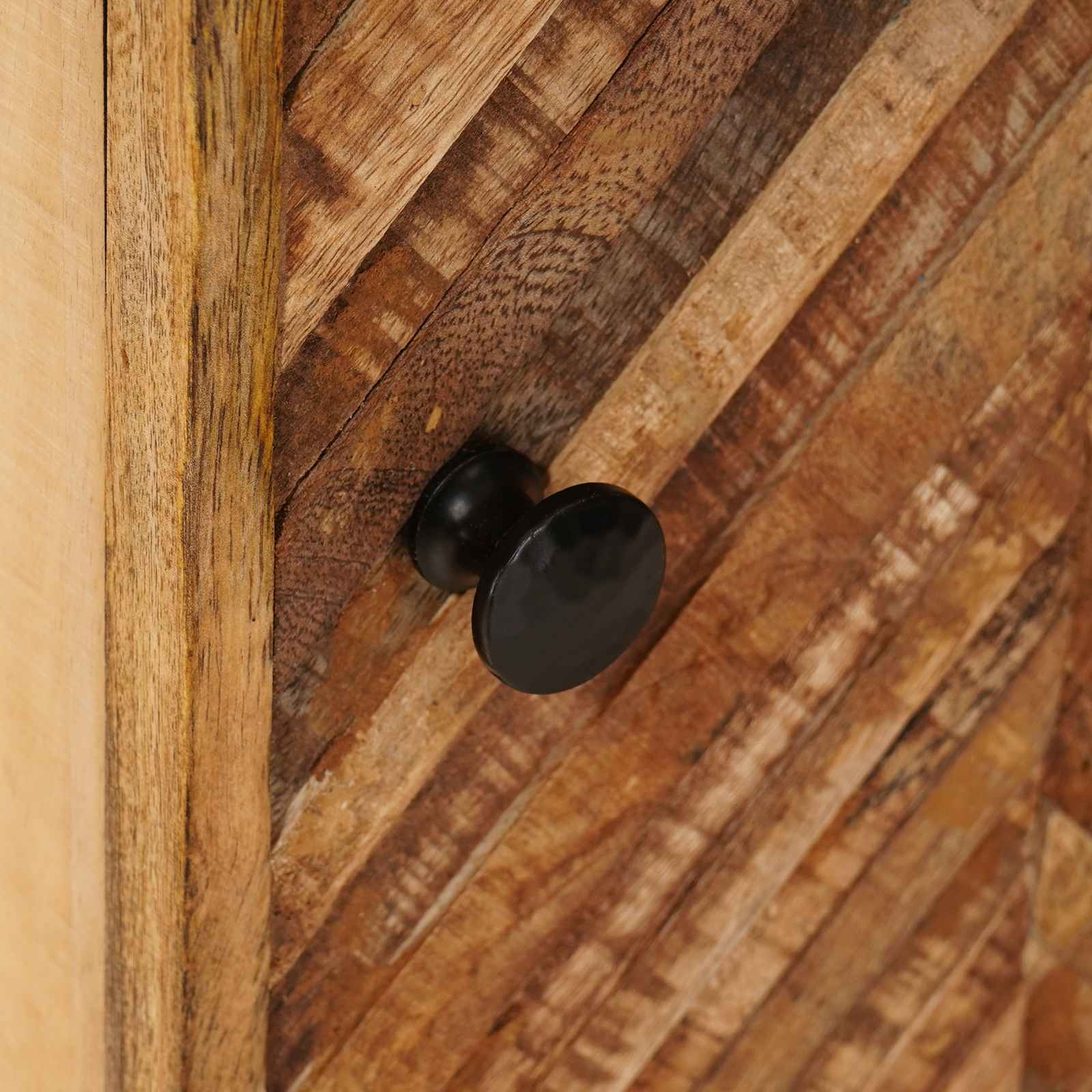 Κομοδίνο 2 pcs Καφέ 40 x 33,5 x 46 εκ Στερεό ξύλο μάνγκο - Pakobazaar