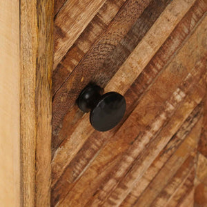 Κομοδίνο 2 pcs Καφέ 40 x 33,5 x 46 εκ Στερεό ξύλο μάνγκο - Pakobazaar