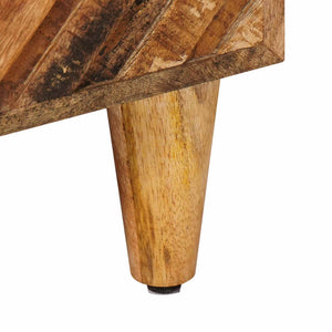Κομοδίνο 2 pcs Καφέ 40 x 33,5 x 46 εκ Στερεό ξύλο μάνγκο - Pakobazaar