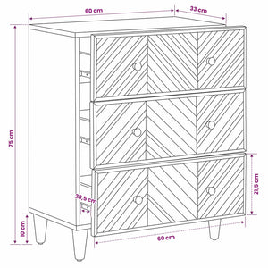 Ντουλάπες Αποθήκευσης Καφέ 60 x 33,5 x 75 εκ. - Pakobazaar