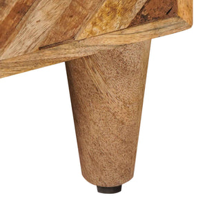 Κομοδίνο 2 pcs Καφέ 50 x 33 x 60 εκ Στερεό ξύλο μάνγκο - Pakobazaar