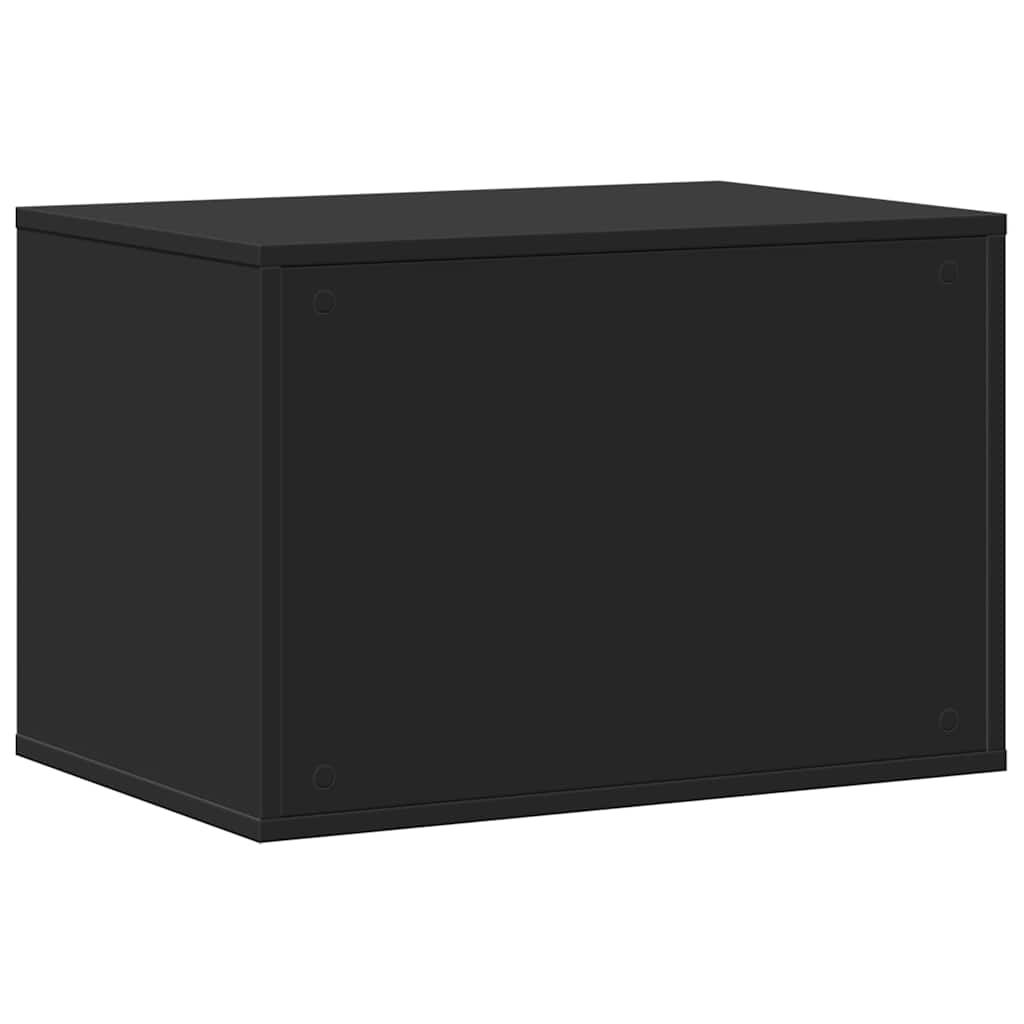 Τουαλέτα Γάτας Περίφραξη Μαύρο 60x40x40 εκ. Επεξεργασμ. Ξύλο - Pakobazaar
