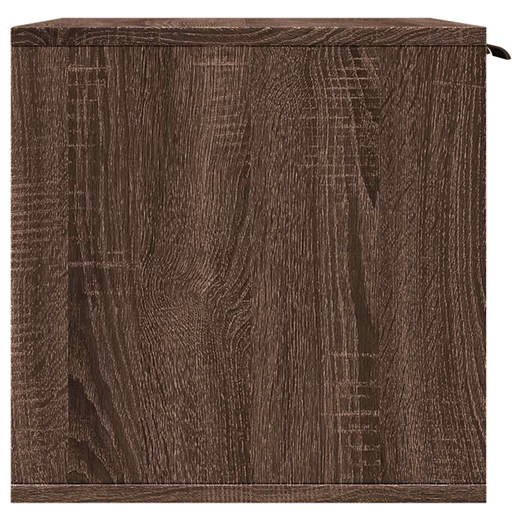 Τουαλέτα Γάτας Περίφραξη Καφέ Δρυς 60x40x40 εκ. Επεξ. Ξύλο