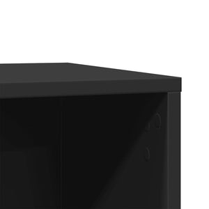 Τουαλέτα Γάτας Περίφραξη Μαύρο 80x50x45 εκ. Επεξεργασμ. Ξύλο