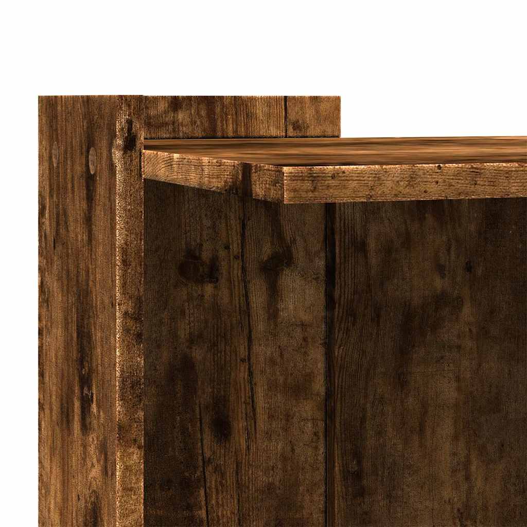 Τουαλέτα Γάτας Περίφραξη Καπνιστή Δρυς 42x42x51εκ Επεξ. Ξύλο - Pakobazaar