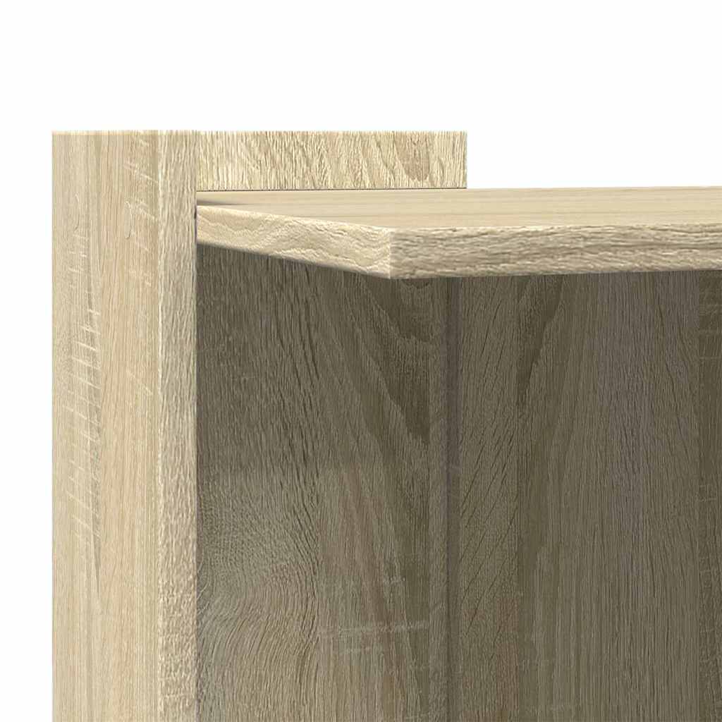 Τουαλέτα Γάτας Περίφραξη Sonoma Δρυς 53x53x51εκ Επεξεργασμ Ξύλο - Pakobazaar