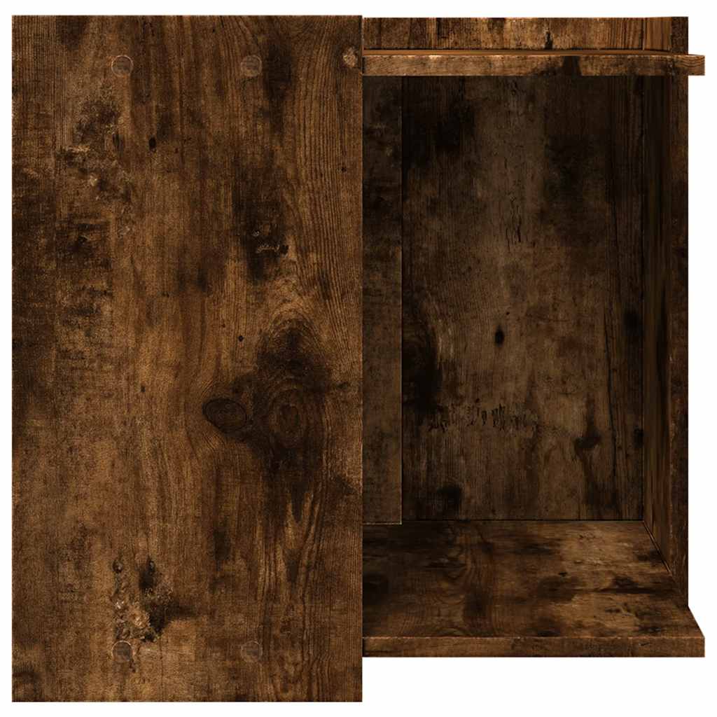 Τουαλέτα Γάτας Περίφραξη Καπνιστή Δρυς 53x53x51 εκ Επεξ. Ξύλο - Pakobazaar