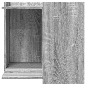 Τουαλέτα Γάτας Περίφραξη Γκρι Sonoma 53x53x51εκ Επεξεργασμ Ξύλο