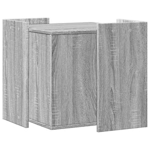 Τουαλέτα Γάτας Περίφραξη Γκρι Sonoma 53x53x51εκ Επεξεργασμ Ξύλο