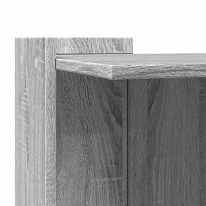 Τουαλέτα Γάτας Περίφραξη Γκρι Sonoma 53x53x51εκ Επεξεργασμ Ξύλο