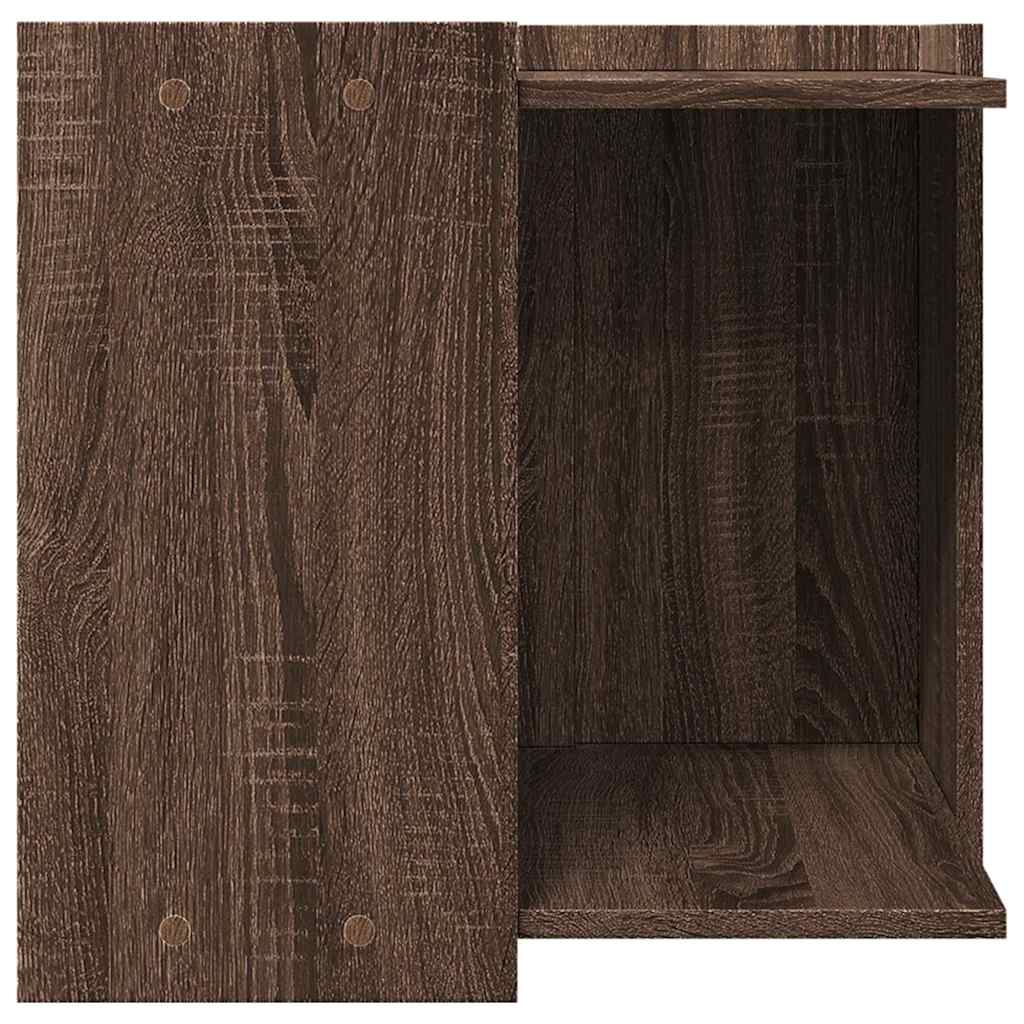 Τουαλέτα Γάτας Περίφραξη Καπνιστή Δρυς 53x53x51 εκ. Επεξ. Ξύλο - Pakobazaar