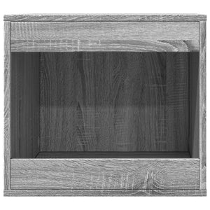 Τουαλέτα Γάτας Περίφραξη Γκρι Sonoma 47x59x42εκ Επεξεργασμ Ξύλο
