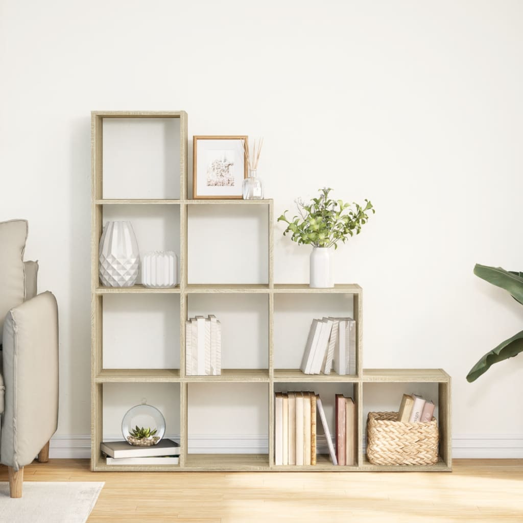 Βιβλιοθήκη/Διαχωριστικό Χώρου 4 Επ. 131,5x29x131,5 εκ. Επ. Ξύλο - Pakobazaar