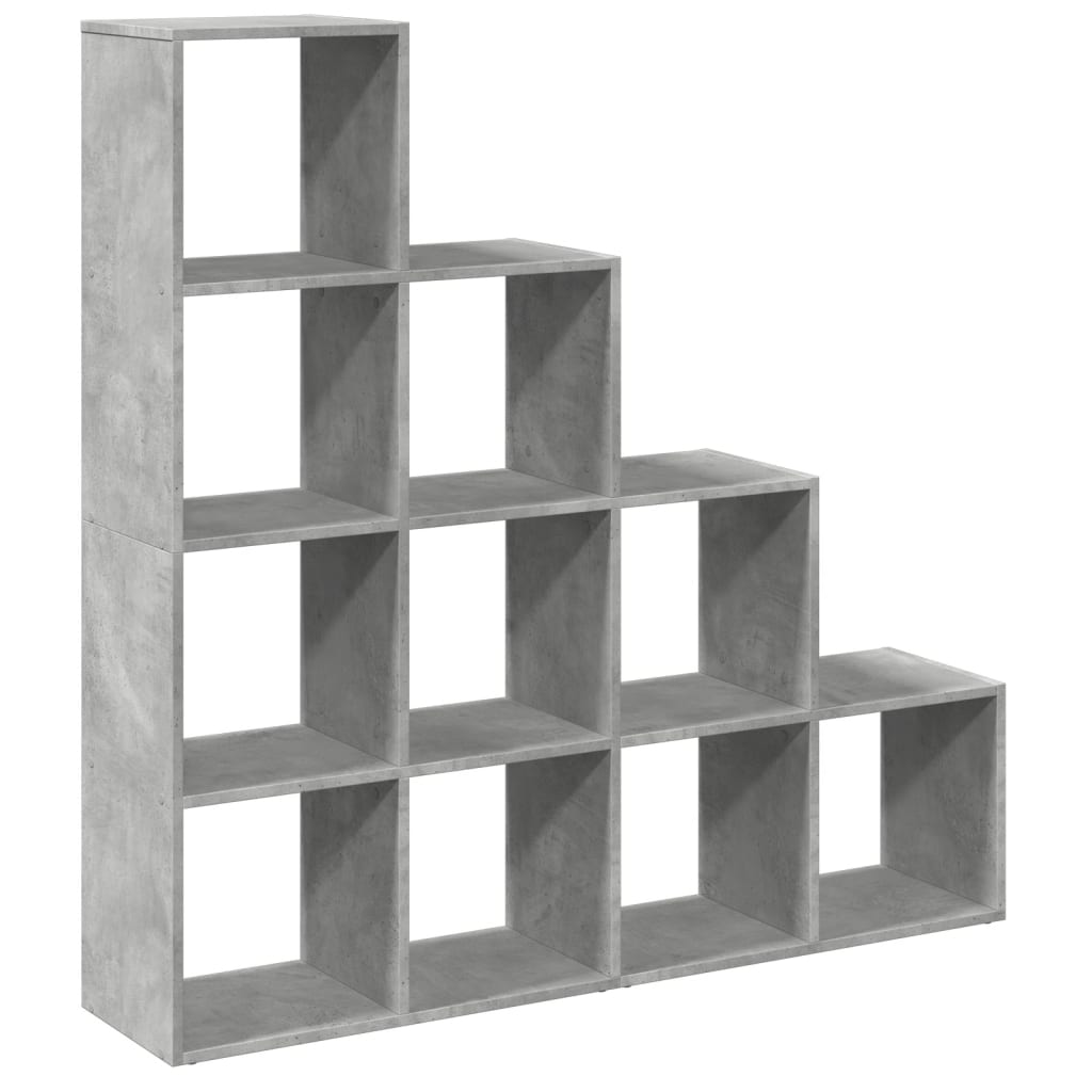 Βιβλιοθήκη/Διαχωρ. Χώρου 4 Επ. Γκρι 131,5x29x131,5 εκ. Επ. Ξύλο - Pakobazaar