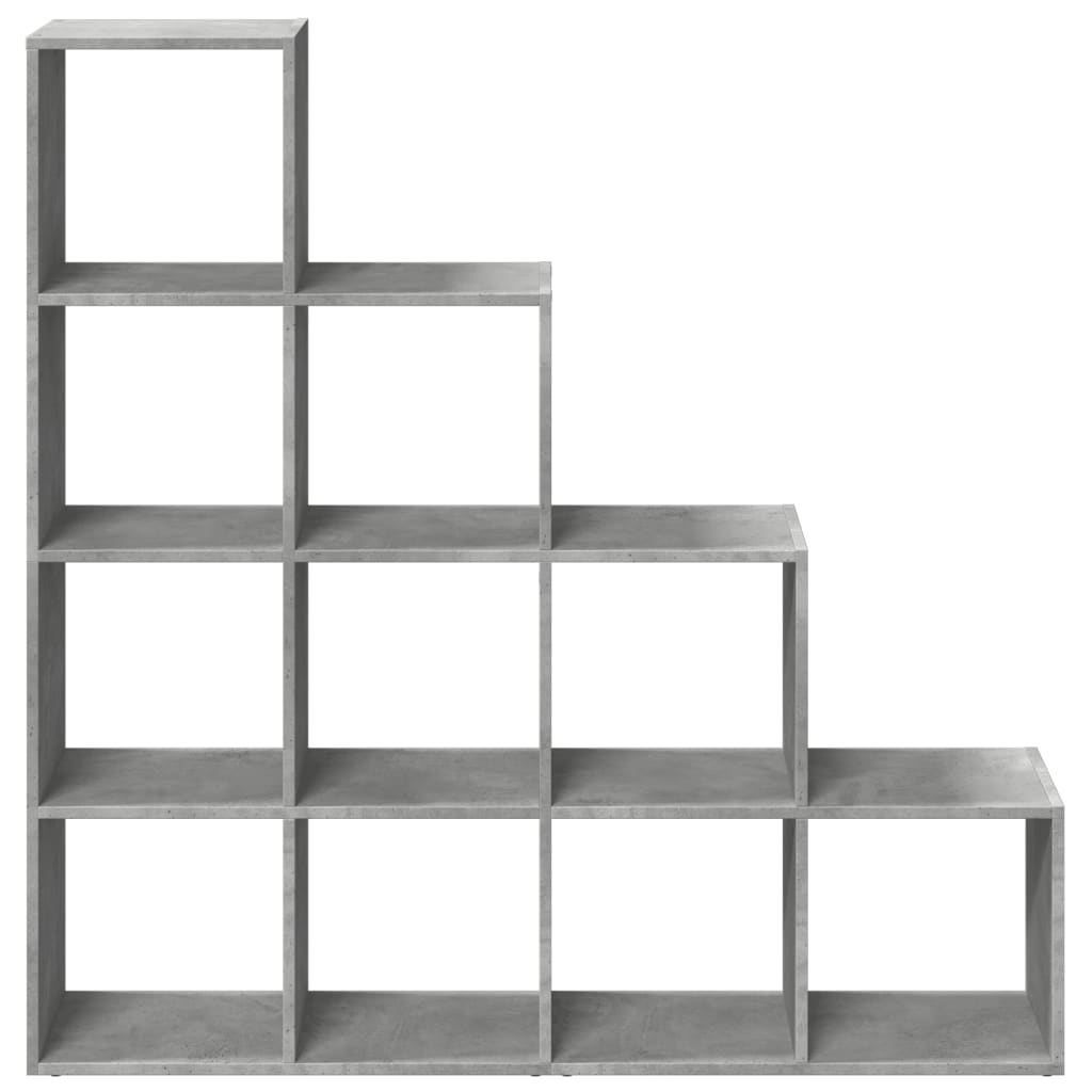 Βιβλιοθήκη/Διαχωρ. Χώρου 4 Επ. Γκρι 131,5x29x131,5 εκ. Επ. Ξύλο - Pakobazaar