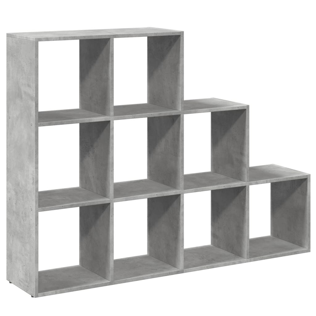Βιβλιοθήκη/Διαχωρ. Χώρου 3 Επ. Γκρι 137,5x29x103,5 εκ. Επ. Ξύλο - Pakobazaar