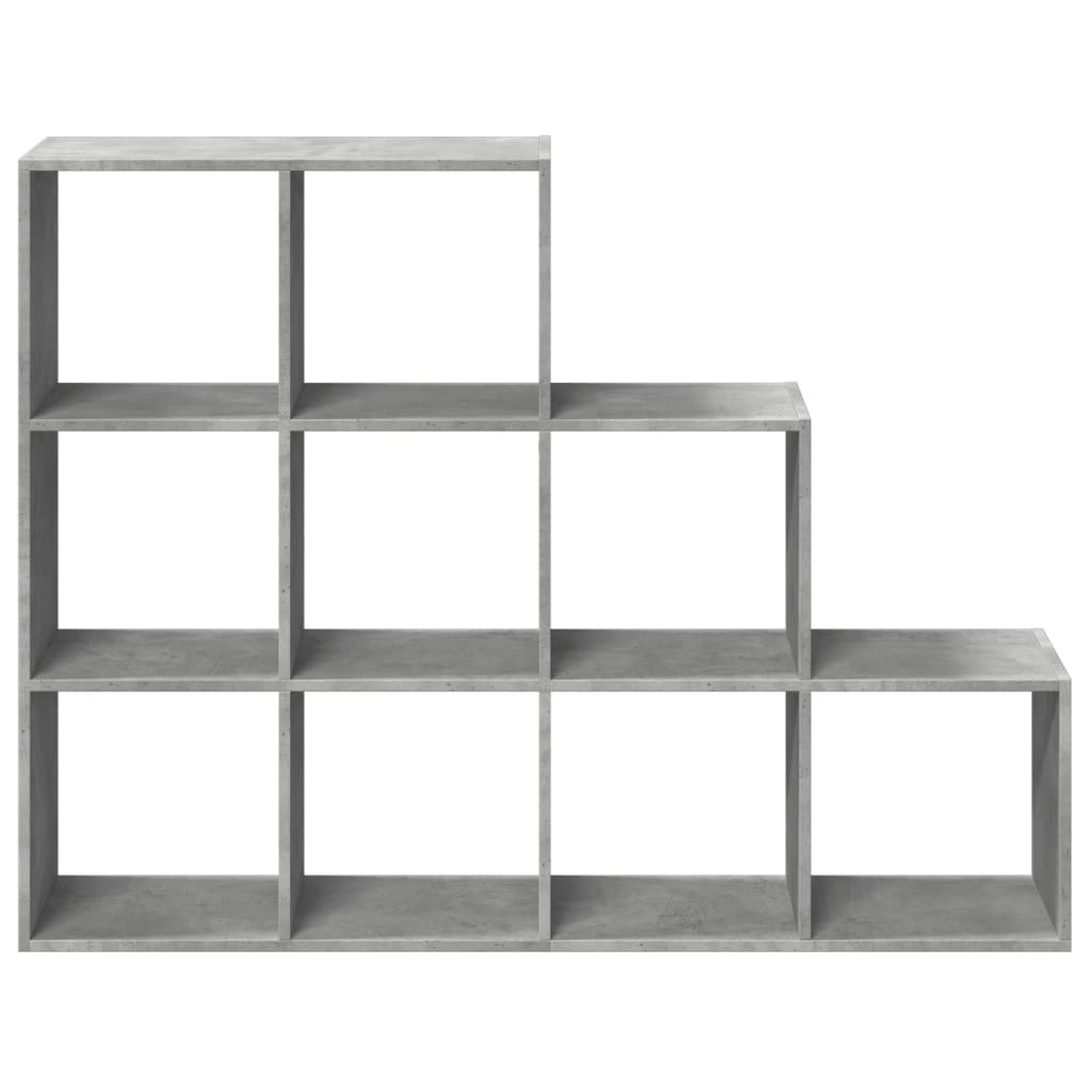 Βιβλιοθήκη/Διαχωρ. Χώρου 3 Επ. Γκρι 137,5x29x103,5 εκ. Επ. Ξύλο - Pakobazaar