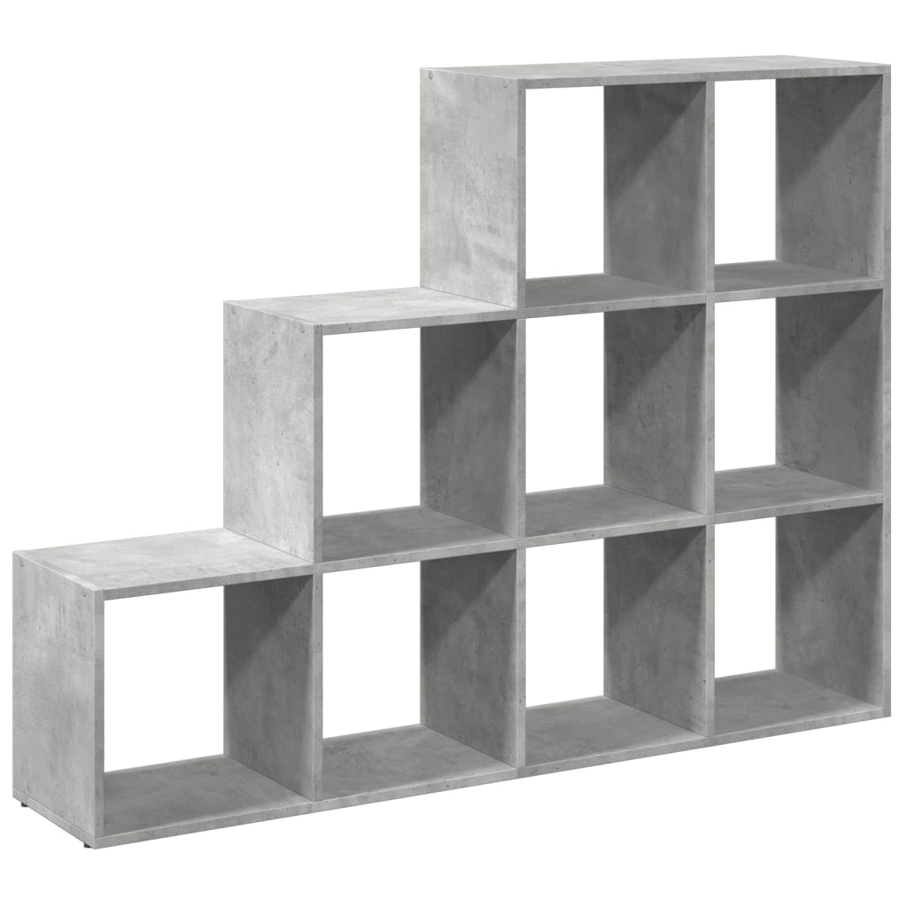 Βιβλιοθήκη/Διαχωρ. Χώρου 3 Επ. Γκρι 137,5x29x103,5 εκ. Επ. Ξύλο - Pakobazaar