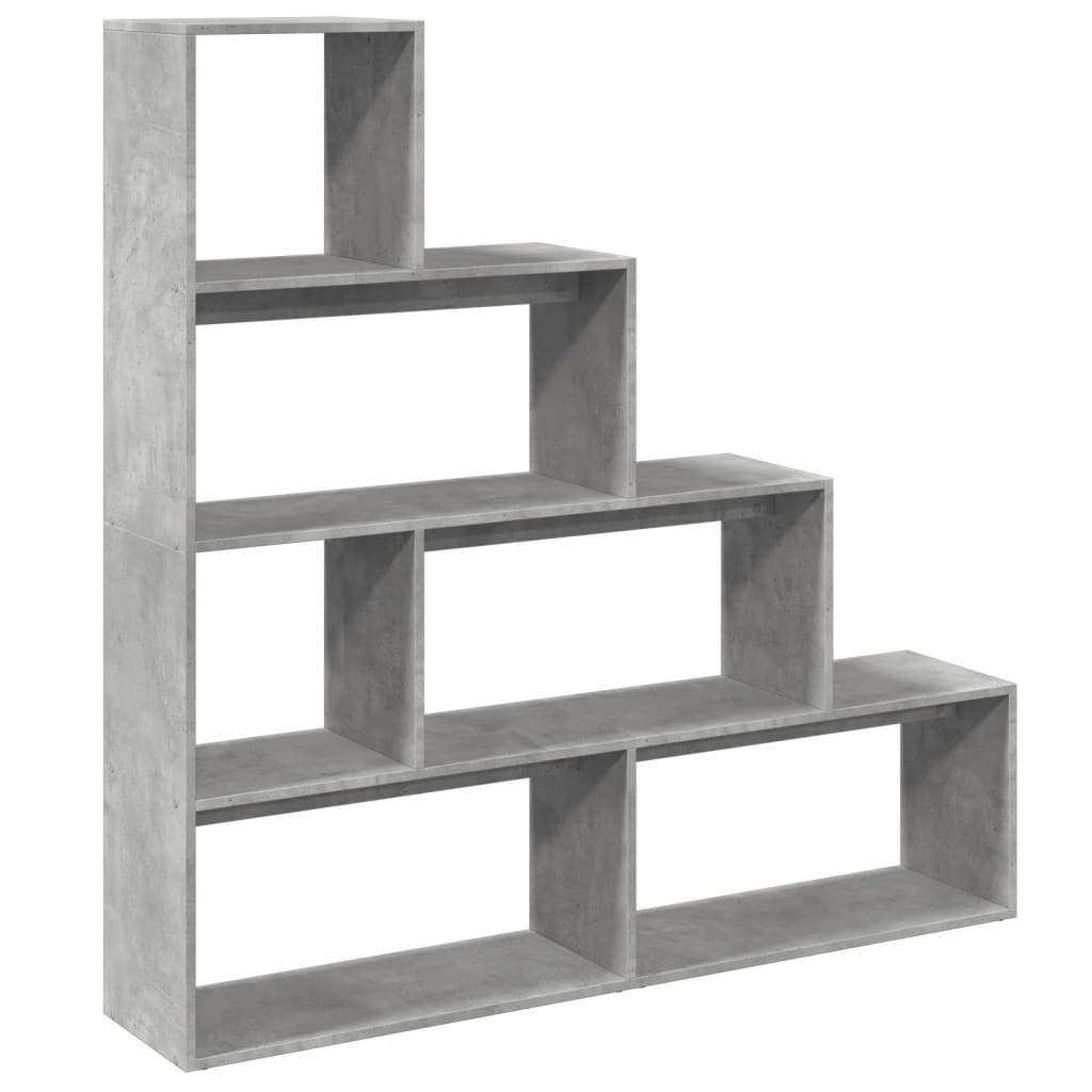 Βιβλιοθήκη/Διαχωρ. Χώρου 4 Επ. Γκρι 143,5x29x143,5εκ. Επ. Ξύλο - Pakobazaar