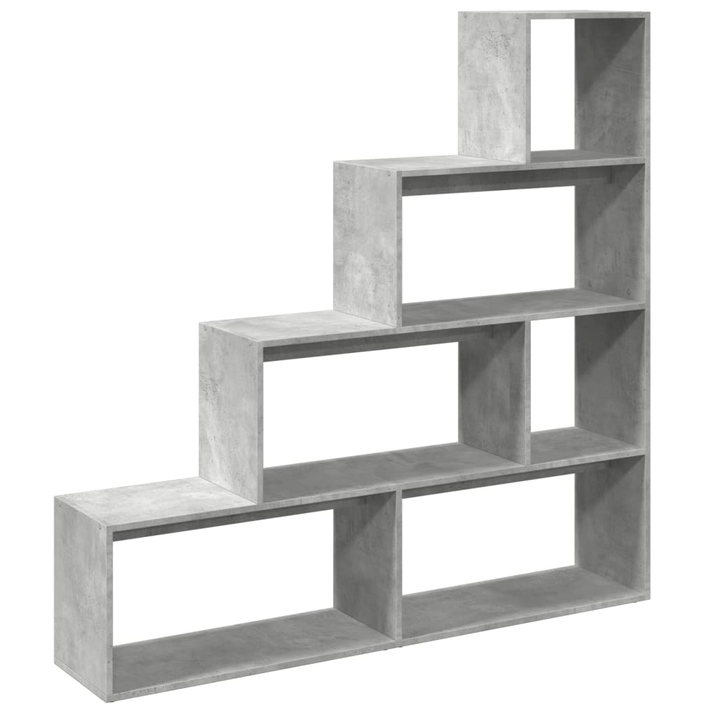 Βιβλιοθήκη/Διαχωρ. Χώρου 4 Επ. Γκρι 143,5x29x143,5εκ. Επ. Ξύλο - Pakobazaar