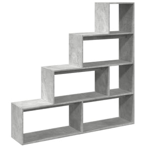 Βιβλιοθήκη/Διαχωρ. Χώρου 4 Επ. Γκρι 143,5x29x143,5εκ. Επ. Ξύλο - Pakobazaar