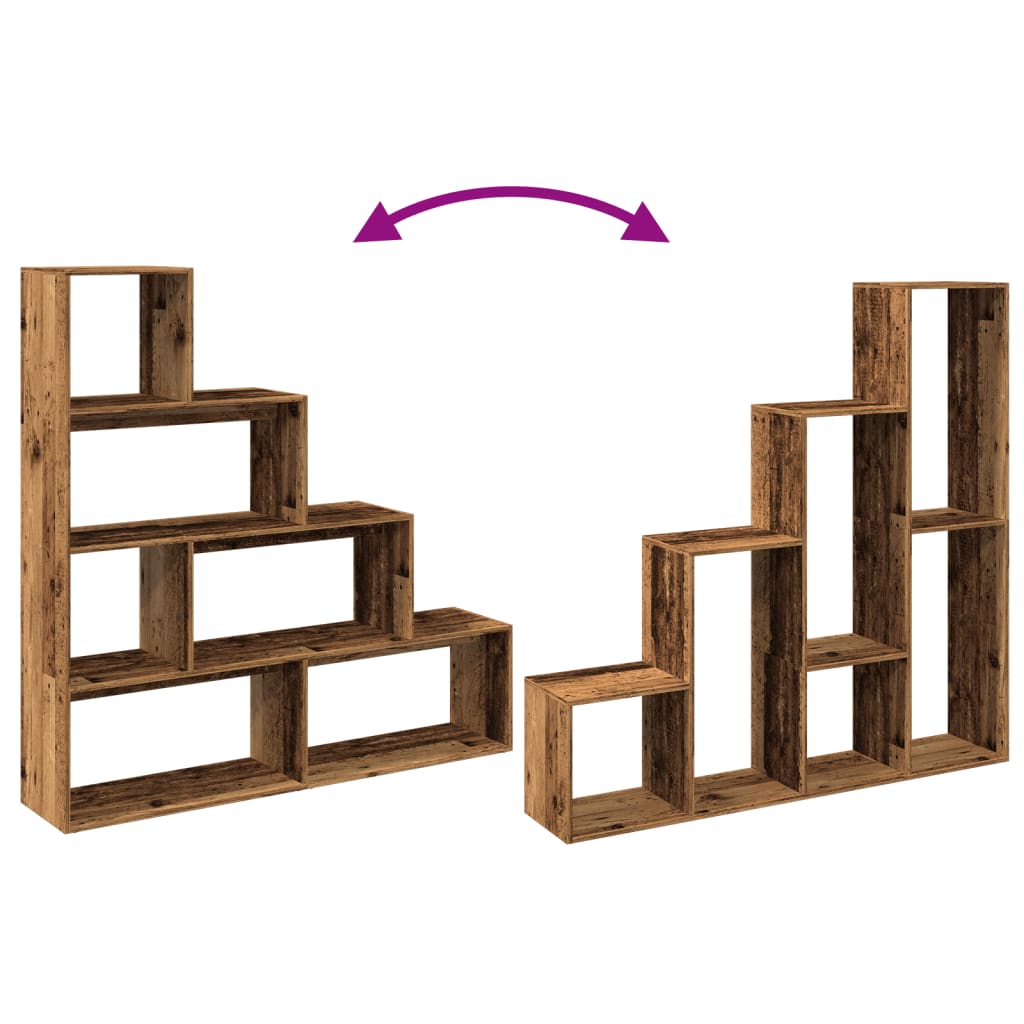 Βιβλιοθήκη/Διαχωριστικό Χώρου 4 Επ. 143,5x29x143,5 εκ. Επ. Ξύλο - Pakobazaar