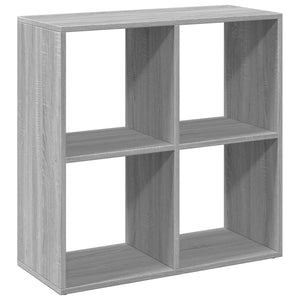 Βιβλιοθήκη/Διαχωριστικό Χώρου Γκρι 69,5x29x69,5 εκ. Επεξ. Ξύλο - Pakobazaar