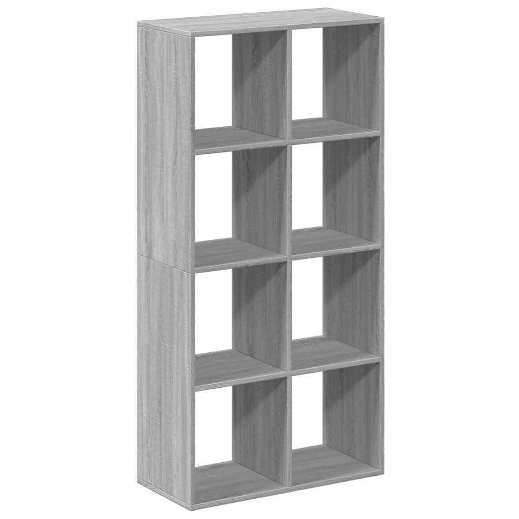 Βιβλιοθήκη/Διαχωριστικό Χώρου Γκρι 69,5x29x137,5εκ. Επεξ. Ξύλο