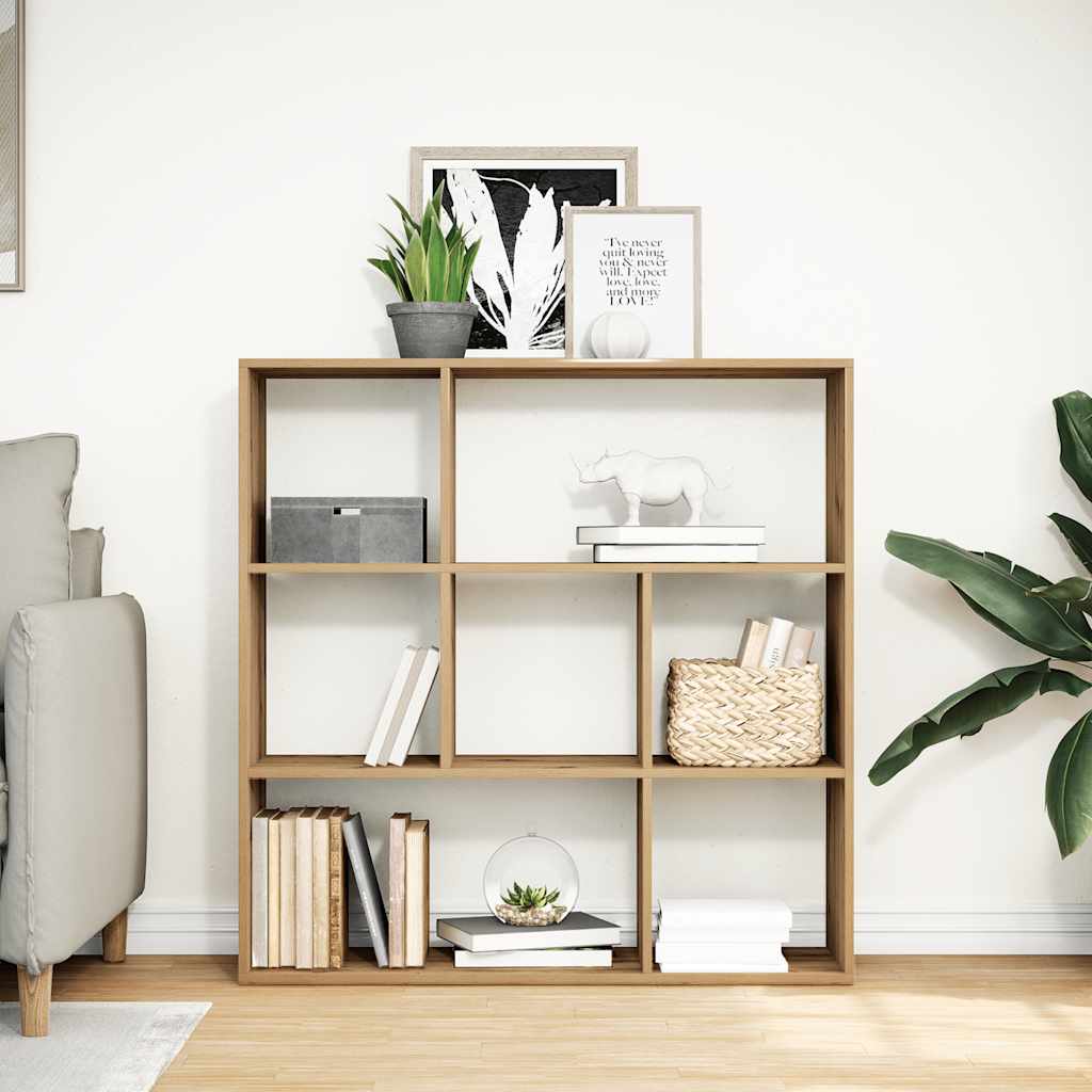 Βιβλιοθήκη/Διαχωριστικό Χώρου Δρυς 102x29x103,5 εκ. Επεξ. Ξύλο