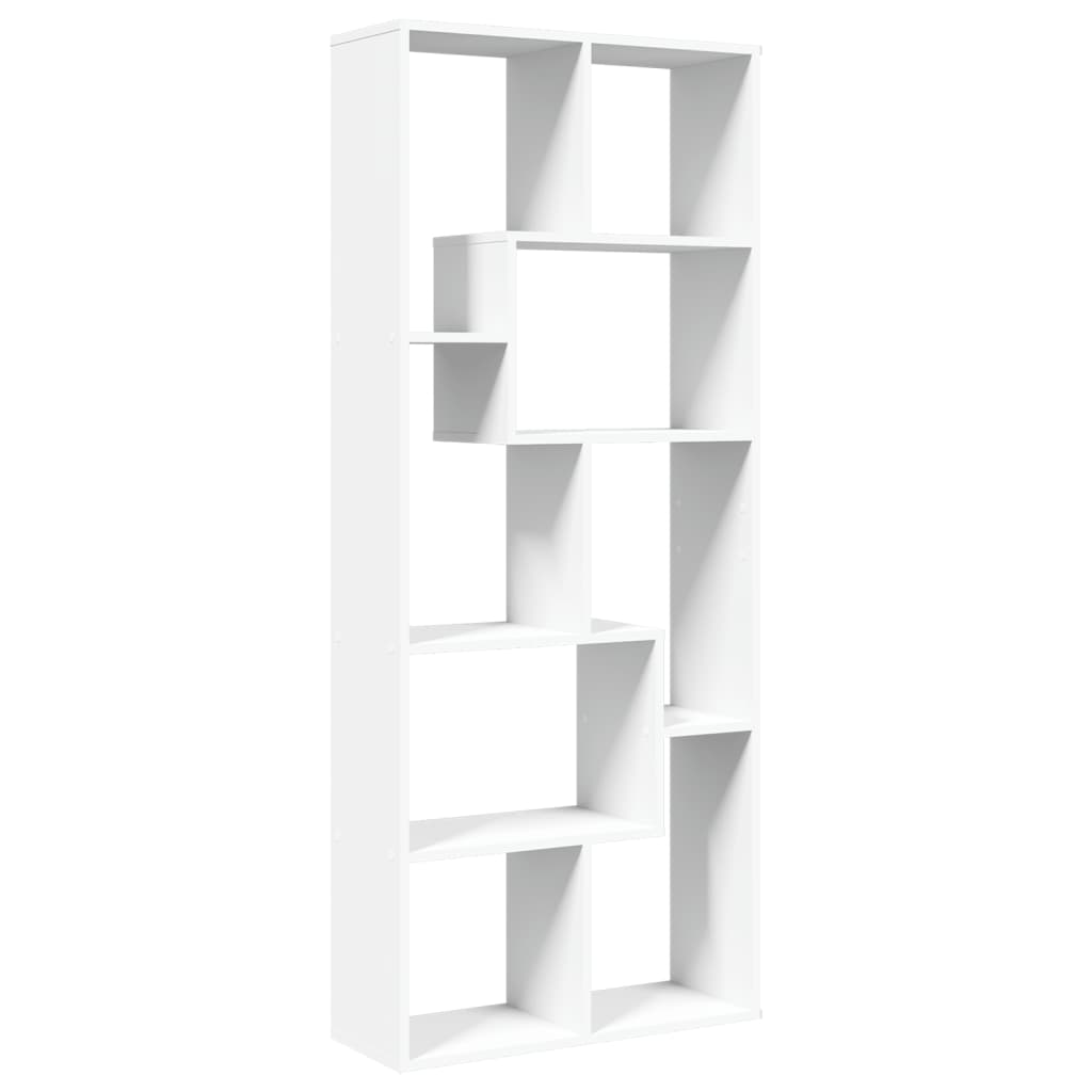 Βιβλιοθήκη/Διαχωριστικό Χώρου Λευκό 67x25x161,5 εκ. Επεξ. Ξύλο - Pakobazaar