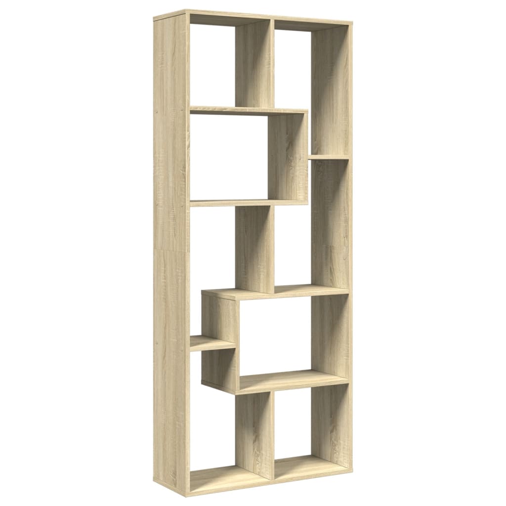 Βιβλιοθήκη/Διαχωριστικό Χώρου Δρυς 67x25x161,5 εκ. Επεξ. Ξύλο