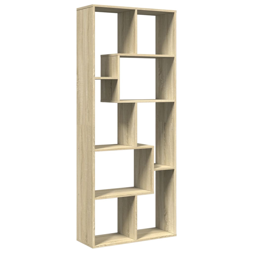 Βιβλιοθήκη/Διαχωριστικό Χώρου Δρυς 67x25x161,5 εκ. Επεξ. Ξύλο