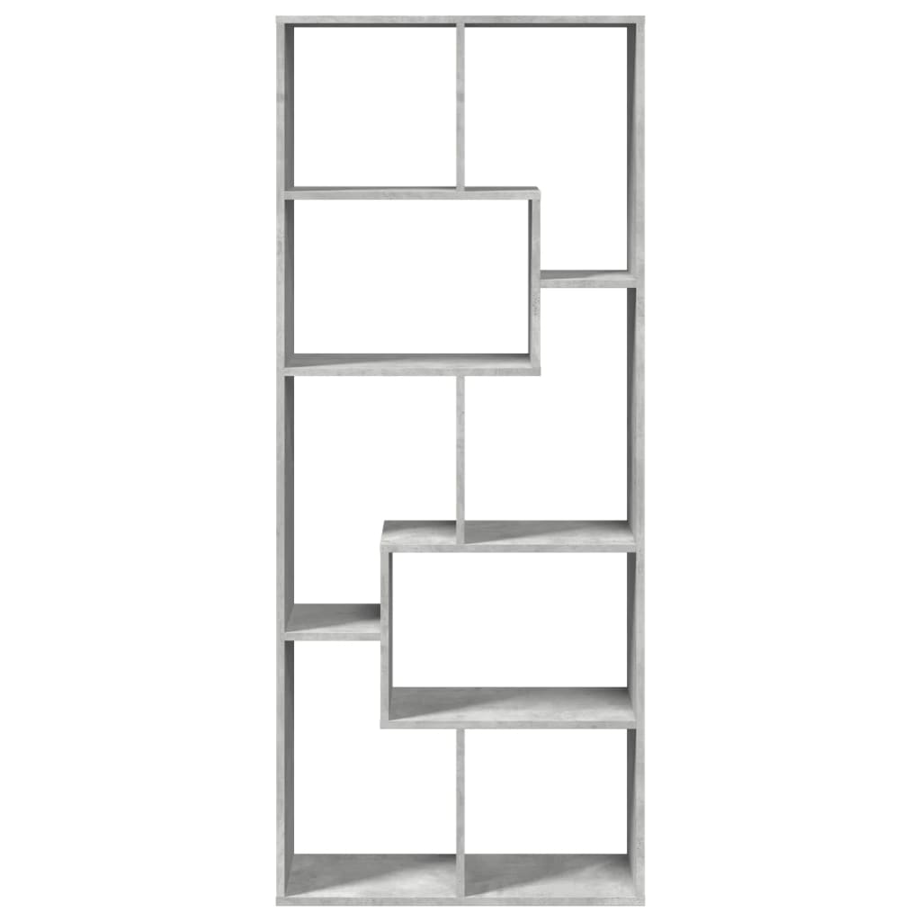 Βιβλιοθήκη/Διαχωριστικό Χώρου Γκρι 67x25x161,5 εκ. Επεξ. Ξύλο - Pakobazaar