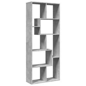 Βιβλιοθήκη/Διαχωριστικό Χώρου Γκρι 67x25x161,5 εκ. Επεξ. Ξύλο - Pakobazaar