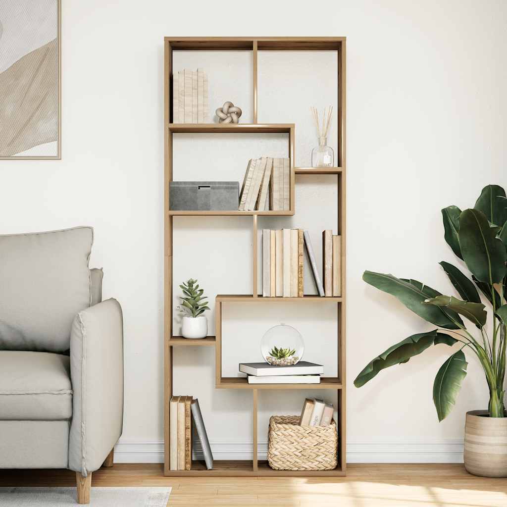 Βιβλιοθήκη/Διαχωριστικό Χώρου Δρυς 67x25x161,5 εκ. Επεξ. Ξύλο - Pakobazaar