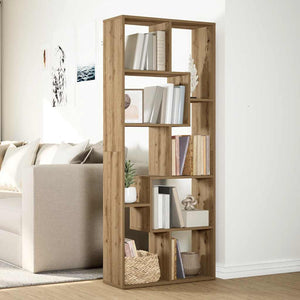Βιβλιοθήκη/Διαχωριστικό Χώρου Δρυς 67x25x161,5 εκ. Επεξ. Ξύλο - Pakobazaar
